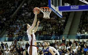 SARAJEVO, 17. aprila (FENA) - Košarkaši Bosne plasirali su se u finale play-offa ABA 2 lige. (Foto FENA/Almir Razić)