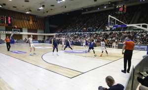 SARAJEVO, 17. aprila (FENA) - Košarkaši Bosne plasirali su se u finale play-offa ABA 2 lige. (Foto FENA/Almir Razić)