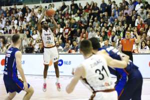SARAJEVO, 17. aprila (FENA) - Košarkaši Bosne plasirali su se u finale play-offa ABA 2 lige. (Foto FENA/Almir Razić)