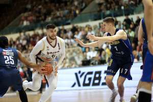 SARAJEVO, 17. aprila (FENA) - Košarkaši Bosne plasirali su se u finale play-offa ABA 2 lige. (Foto FENA/Almir Razić)