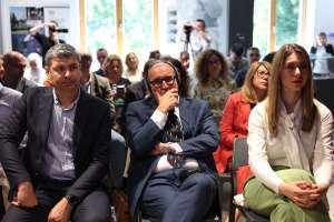 SARAJEVO, 2. juna (FENA) – Asocijacija srednjoškolaca u Bosni i Hercegovini PROI, Svjetski dan bez duhana obilježila je konferencijom o temi 'Javno zdravlje kao politički prioritet'. (Foto FENA/Hazim Aljović)