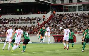 MOSTAR, 15. srpnja (FENA) - Zrinjski je u uzvratnom susretu na svom stadionu slavio protiv Virtusa iz San Marina rezultatom 2:1 te s
ukupnih 4:1 prošao u drugo pretkolo UEFA Lige prvaka, gdje ih čeka stari poznanik - Slovan iz Bratislave.(Foto FENA/Branka Soldo)