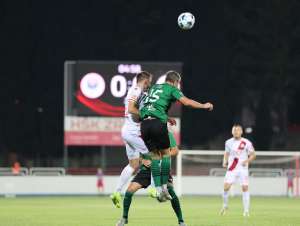 MOSTAR, 15. srpnja (FENA) - Zrinjski je u uzvratnom susretu na svom stadionu slavio protiv Virtusa iz San Marina rezultatom 2:1 te s
ukupnih 4:1 prošao u drugo pretkolo UEFA Lige prvaka, gdje ih čeka stari poznanik - Slovan iz Bratislave.(Foto FENA/Branka Soldo)